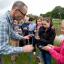 Discoveries: Jonathan Holmes from UCL with Emily Caswell, Isobel Lawson Smith and Hannah Mace, all 11