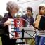 Streatham Guardian: Gill Tyson(on the left) and Billie Hyde both playing the accordion with Ben Hyde playing tambourine behind. Streatham Guardian: Gill Tyson(on the left) and Billie Hyde both playing the accordion with Ben Hyde playing tambourine behind.