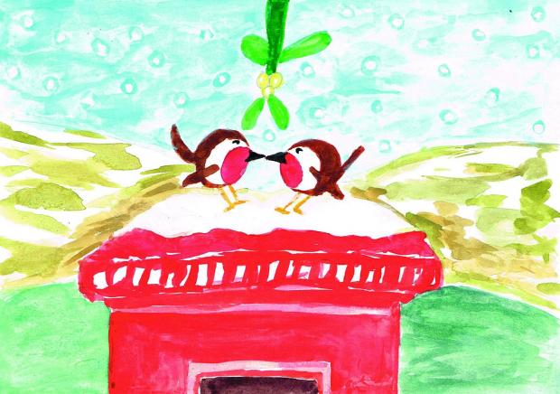 Natacha Simpson's Christmas card design
