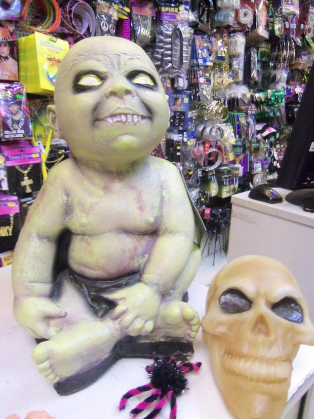 Head down to a one-stop party shop which can help you look horrific for Hallowe'en