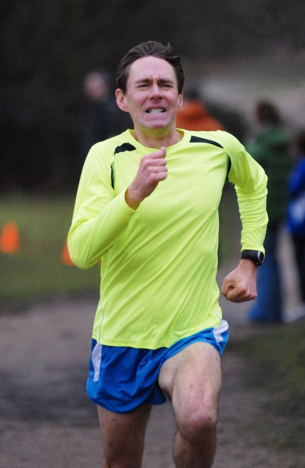 Just missed out: Stuart Fraser was edged out on the line at last weekend's Wimbledon Common parkrun