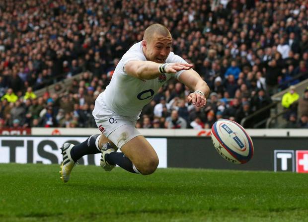 Front of the queue: Mike Brown should be England's first choice full back, according to Conor O'Shea Picture: Julian Finney/Getty Images