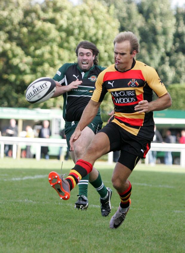 Flying start: Richmond winger James Greenwood got on the scoresheet early on Saturday