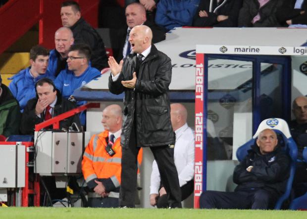 Ian Holloway tries to gee up the Eagles after they fell behind - but the comeback never came