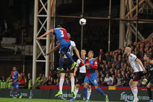 Good start: Adrian Mariappa heads Palace ahead, then it all went wrong SP78366