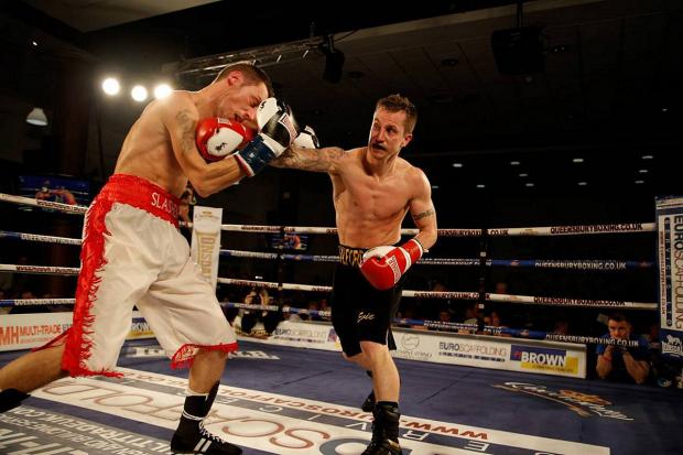 Warning: Brad Halford, right, is up for this weekend's Queensbury Boxing League bout