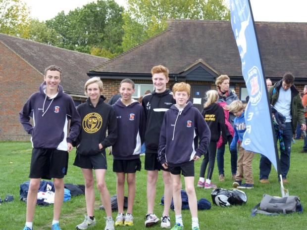Top running: The Croydon Harriers U15s team
