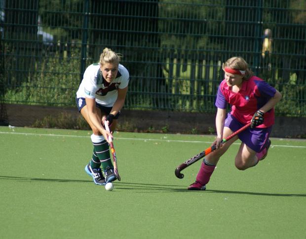 Streatham Guardian: At the double: Surbiton's Georgie Twigg scored two for England on the opening weekend of the World League Finals in Argentina Streatham Guardian: At the double: Surbiton's Georgie Twigg scored two for England on the opening weekend of the World League Finals in Argentina
