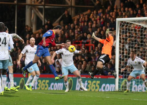 Streatham Guardian: Heads I win: Marouane Chamakh's header settled the London derby with West Ham United in the Eagles' favour Streatham Guardian: Heads I win: Marouane Chamakh's header settled the London derby with West Ham United in the Eagles' favour
