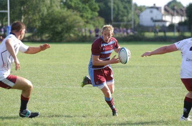 Streatham Guardian: Kicking hero: Neil Hallett kicked the winning points at Chichester on Saturday SP68732 Streatham Guardian: Kicking hero: Neil Hallett kicked the winning points at Chichester on Saturday SP68732