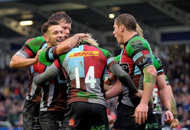 Streatham Guardian: Team spirit: Conor O'Shea hailed Harlequins team ethic after the Heineken Cup win over Racing Metro last weekend Credit: PPAUK Streatham Guardian: Team spirit: Conor O'Shea hailed Harlequins team ethic after the Heineken Cup win over Racing Metro last weekend Credit: PPAUK