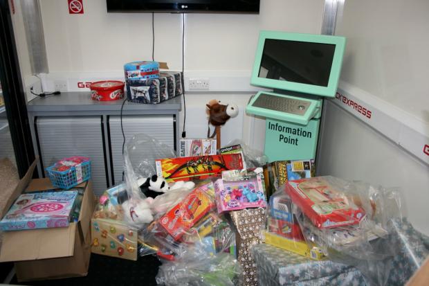 Streatham Guardian: The toys in a van prior to delivery Streatham Guardian: The toys in a van prior to delivery