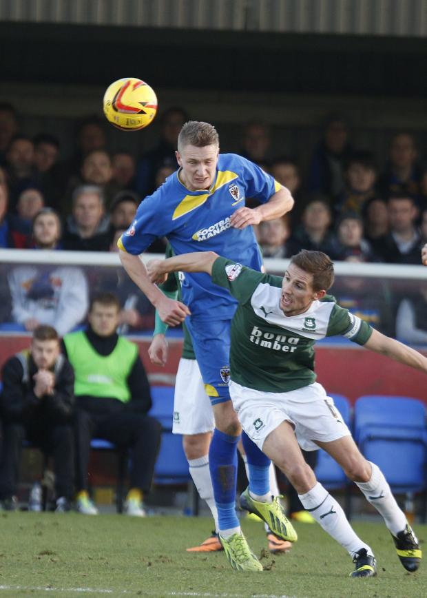 Streatham Guardian: Gone, for now: Michael Smith scored his ninth goal of the season in the 1-1 draw with Plymouth Argyle SP81757 Streatham Guardian: Gone, for now: Michael Smith scored his ninth goal of the season in the 1-1 draw with Plymouth Argyle SP81757