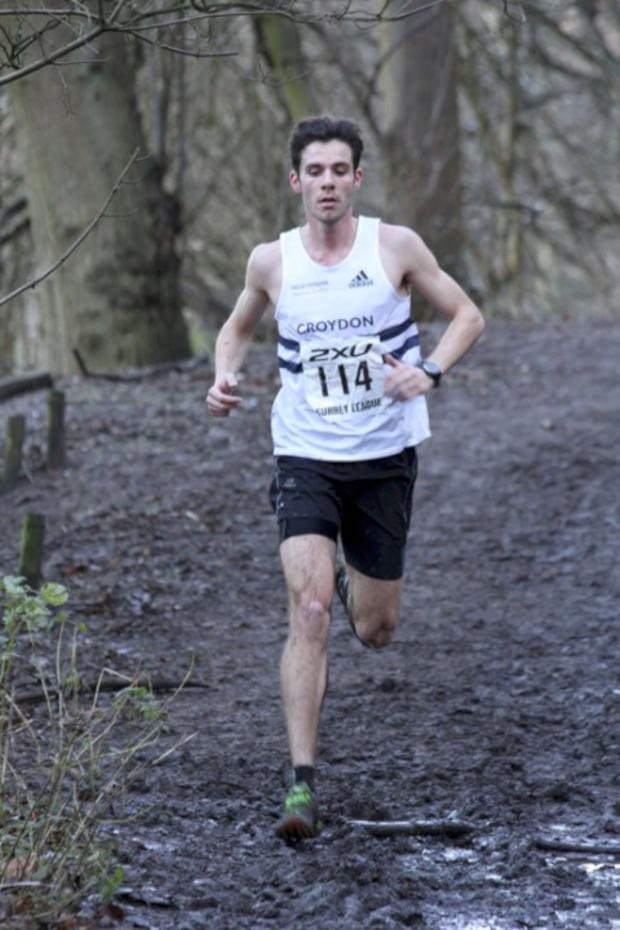 Streatham Guardian: Leading from the front: David White brought the Harriers team home at Reigate on Saturday All pictures: Martin Rowe Streatham Guardian: Leading from the front: David White brought the Harriers team home at Reigate on Saturday All pictures: Martin Rowe