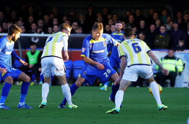 Streatham Guardian: Not this time: There would be no goals on his home debut for striker Charlie Wyke DeadlinePix: SP81970 Streatham Guardian: Not this time: There would be no goals on his home debut for striker Charlie Wyke DeadlinePix: SP81970