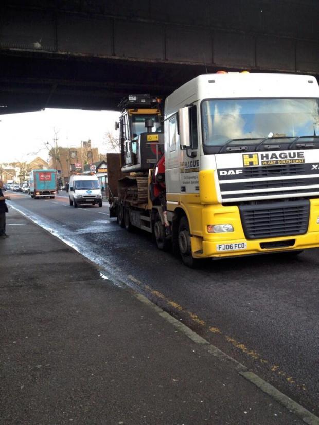 Streatham Guardian: Train delays after digger crashes into Carshalton bridge Streatham Guardian: Train delays after digger crashes into Carshalton bridge