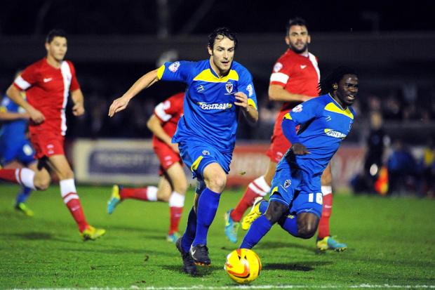 Streatham Guardian: Top start: Danny Hylton marked his AFC Wimbledon debut with the winning strike against Hartlepool United DeadlinePix SP82538 Streatham Guardian: Top start: Danny Hylton marked his AFC Wimbledon debut with the winning strike against Hartlepool United DeadlinePix SP82538