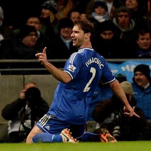 Streatham Guardian: Branislav Ivanovic celebrates after scoring the winner Streatham Guardian: Branislav Ivanovic celebrates after scoring the winner