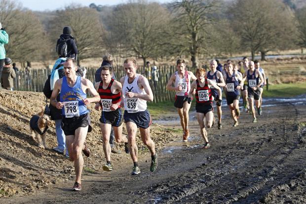Streatham Guardian: Strong start: Ranelagh’s Richard Gregory (798) clocked 31 minutes 45 seconds to finish 18th and be his club’s first man home in the Surrey Men’s League Division One cross-country meeting in Richmond Park Streatham Guardian: Strong start: Ranelagh’s Richard Gregory (798) clocked 31 minutes 45 seconds to finish 18th and be his club’s first man home in the Surrey Men’s League Division One cross-country meeting in Richmond Park