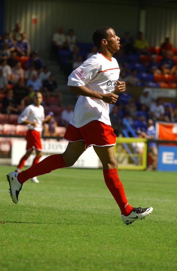 Streatham Guardian: Steel: Tony Sinclair, in his Welling United days, has added much-needed strength to Carshalton Athletic's back four Streatham Guardian: Steel: Tony Sinclair, in his Welling United days, has added much-needed strength to Carshalton Athletic's back four