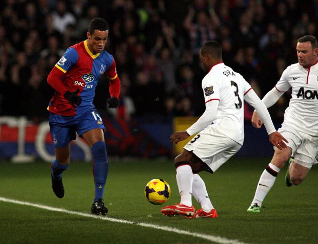 Streatham Guardian: Tom Ince takes on Patrice Evra. PICTURE BY EDMUND BOYDEN. Streatham Guardian: Tom Ince takes on Patrice Evra. PICTURE BY EDMUND BOYDEN.
