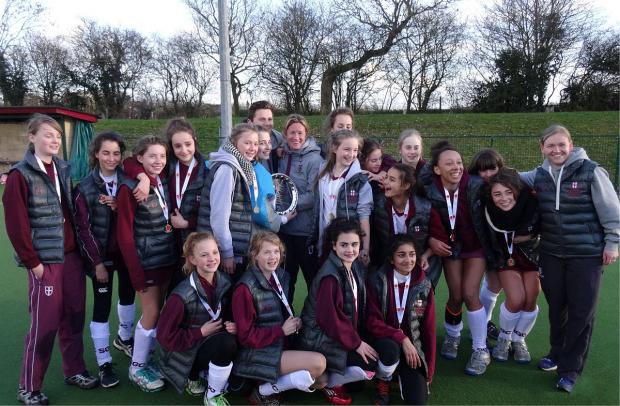 Streatham Guardian: Winning team: St George's College girls pose with their trophy Streatham Guardian: Winning team: St George's College girls pose with their trophy
