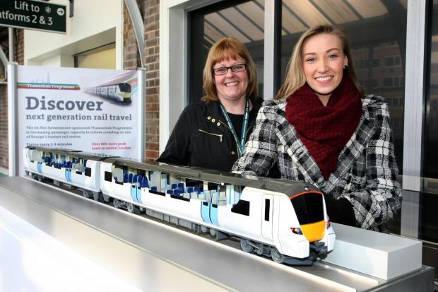 Streatham Guardian: Station manager Angela Finbow with Katie Whitney from First Capital Connect Streatham Guardian: Station manager Angela Finbow with Katie Whitney from First Capital Connect