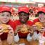 Streatham Guardian: Indre Sadonyte, Rachael Pedro and Louise Campbell at the new Five Guys restaurant in Kingston Streatham Guardian: Indre Sadonyte, Rachael Pedro and Louise Campbell at the new Five Guys restaurant in Kingston