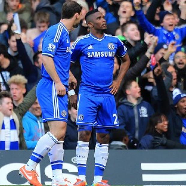 Streatham Guardian: Samuel Eto'o, right, started Chelsea's rout Streatham Guardian: Samuel Eto'o, right, started Chelsea's rout