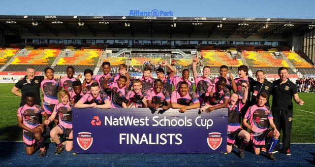 Streatham Guardian: Winners: Graveney School’s U15 rugby team celebrate reaching the final of the NatWest Schools Vase Streatham Guardian: Winners: Graveney School’s U15 rugby team celebrate reaching the final of the NatWest Schools Vase