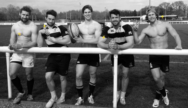Streatham Guardian: Beef on the bone: London Scottish stars Mike Doneghan, Miles Mantella, Tommy Spinks, Paul Spivey, and James Love promote Sunday’s Ladies Day at the Athletic Ground. Streatham Guardian: Beef on the bone: London Scottish stars Mike Doneghan, Miles Mantella, Tommy Spinks, Paul Spivey, and James Love promote Sunday’s Ladies Day at the Athletic Ground.