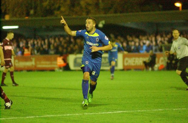 Streatham Guardian: Mouthy: Sammy Moore will miss two games after being booked for dissent against Mansfield Town SP80764 Streatham Guardian: Mouthy: Sammy Moore will miss two games after being booked for dissent against Mansfield Town SP80764