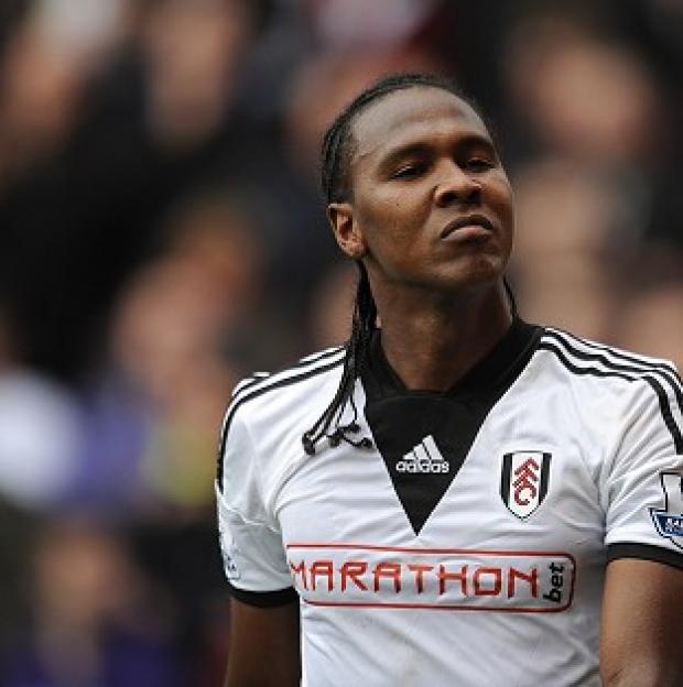 Streatham Guardian: Fulham's Hugo Rodallega celebrates scoring his side's winning goal Streatham Guardian: Fulham's Hugo Rodallega celebrates scoring his side's winning goal