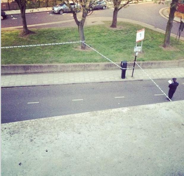 Streatham Guardian: The cordon in Battersea on Saturday afternoon Streatham Guardian: The cordon in Battersea on Saturday afternoon