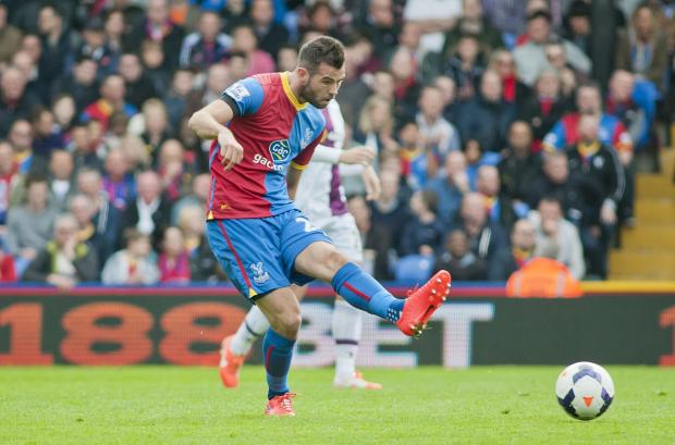Streatham Guardian: In the middle: Joe Ledley has settled into life as an Eagle SP81982 Streatham Guardian: In the middle: Joe Ledley has settled into life as an Eagle SP81982