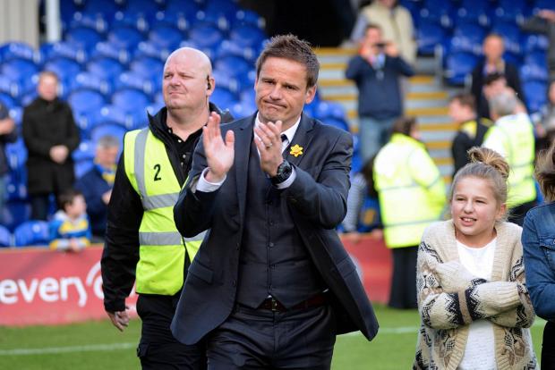 Streatham Guardian: The camera never lies: A disappointed Neal Ardley thanks the Dons fans SP81984 Streatham Guardian: The camera never lies: A disappointed Neal Ardley thanks the Dons fans SP81984