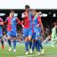 Streatham Guardian: Happy times: Dwight Gayle gets the congratulations after his second goal against Fulham on Saturday Streatham Guardian: Happy times: Dwight Gayle gets the congratulations after his second goal against Fulham on Saturday