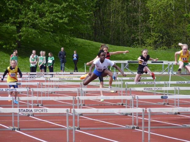 Streatham Guardian: Lily B League action: Marcia Sey takes on the hurdles for Croydon Harriers Streatham Guardian: Lily B League action: Marcia Sey takes on the hurdles for Croydon Harriers