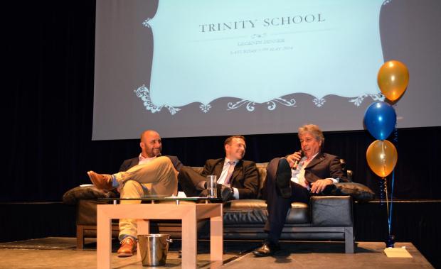Streatham Guardian: Trinity trio: David Flatman, Simon Amor and John Inverdale Streatham Guardian: Trinity trio: David Flatman, Simon Amor and John Inverdale