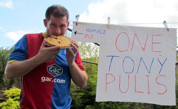 Streatham Guardian: Dale Taylor eating humble pie. He ate the whole thing. Streatham Guardian: Dale Taylor eating humble pie. He ate the whole thing.