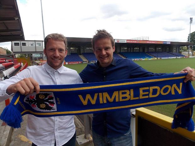 Streatham Guardian: Me and the gaffer: Dons new boy Sean Rigg with Neal Ardley Streatham Guardian: Me and the gaffer: Dons new boy Sean Rigg with Neal Ardley
