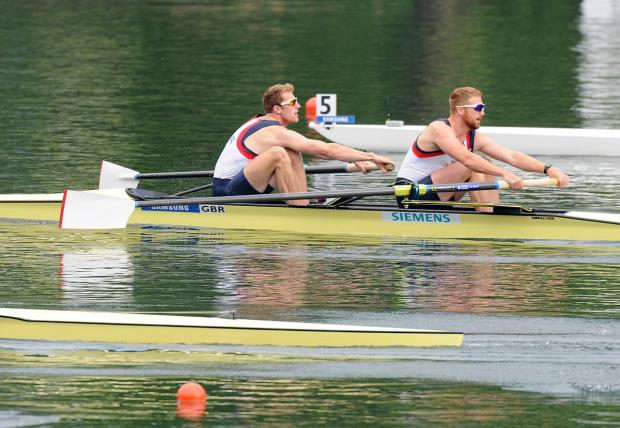 Streatham Guardian: Warming to the task: George Nash, left, is pleased how the Team GB men's four is shaping up Streatham Guardian: Warming to the task: George Nash, left, is pleased how the Team GB men's four is shaping up