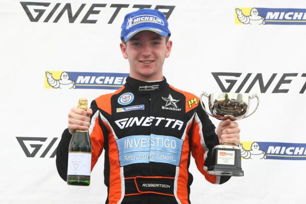 Streatham Guardian: Podium man: Charlie Robertson claimed two second place finishes at Croft last weekend Streatham Guardian: Podium man: Charlie Robertson claimed two second place finishes at Croft last weekend
