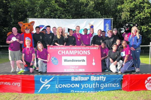 Streatham Guardian: Winners: Wandsworth borough were triumphant at the Balfour Beatty London Youth Games Streatham Guardian: Winners: Wandsworth borough were triumphant at the Balfour Beatty London Youth Games