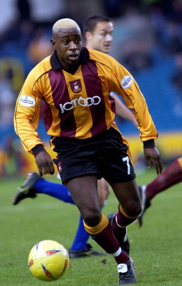 Streatham Guardian: Premier days: Jamie Lawrence in his Bradford City days Streatham Guardian: Premier days: Jamie Lawrence in his Bradford City days