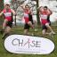 Streatham Guardian: Matthew and James Appleton with Greg Duce - leaping over the CHASE banner at the recent London Marathon team get together Streatham Guardian: Matthew and James Appleton with Greg Duce - leaping over the CHASE banner at the recent London Marathon team get together