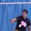 Winning team: Sutton in badminton action. George Burgess