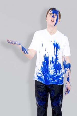 Wet paint: Lloyd Langford will be airing his new show on Friday week