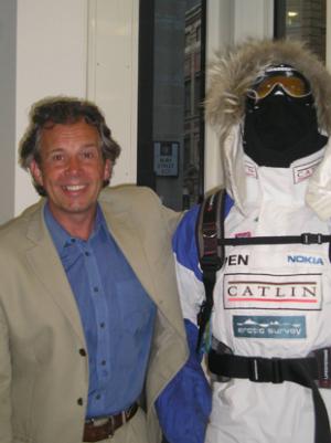 Catlin Arctic Survey team's Pen Hadow back at the team's operations centre